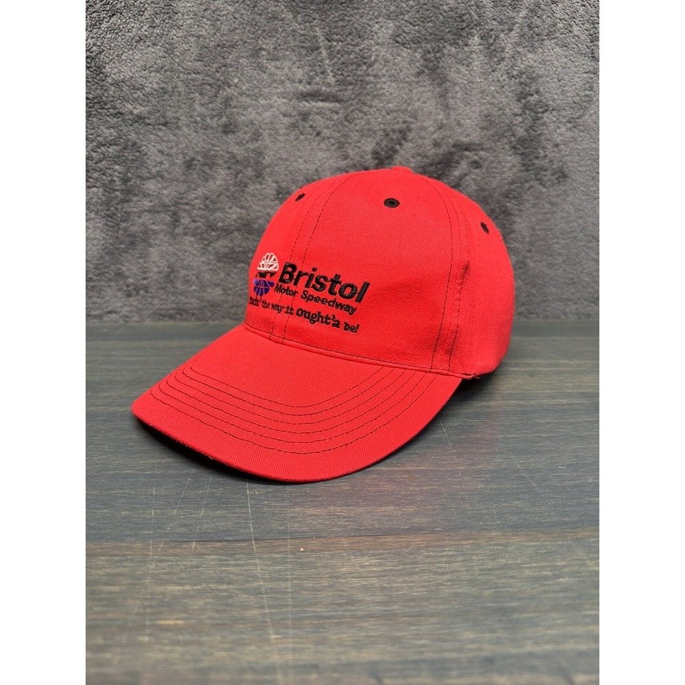 Bristol Motor Speedway Valvoline Racing Adjustable Hat Cap Red Embroidered